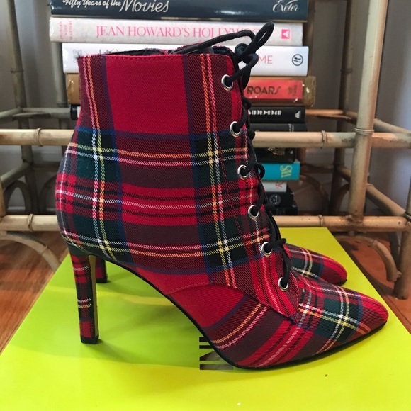 **Not For Sale**Christmas Plaid Tartan Boots Boots 8.5 - Picture 5 of 10
